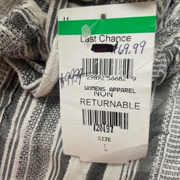 NWT L*Space Strapless Jumpsuit Romper One Piece Wide Leg - Picture 9 of 14